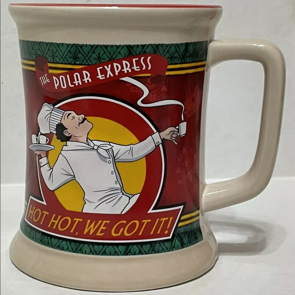 The Polar Express 10th Anniversary 3D Ceramic Coffee Mug "Hot Hot, We Got It”